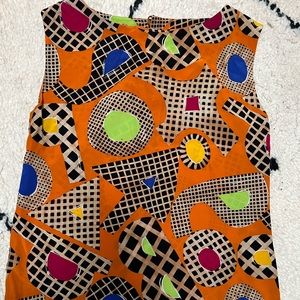 Vintage Christian Lacroix Sleeveless Silk Blouse
